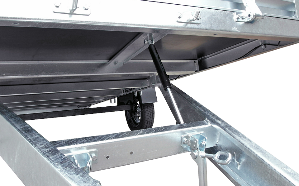 Sklopný přívěsný vozík Neptun MULTI | 380 x 180 x 25 cm