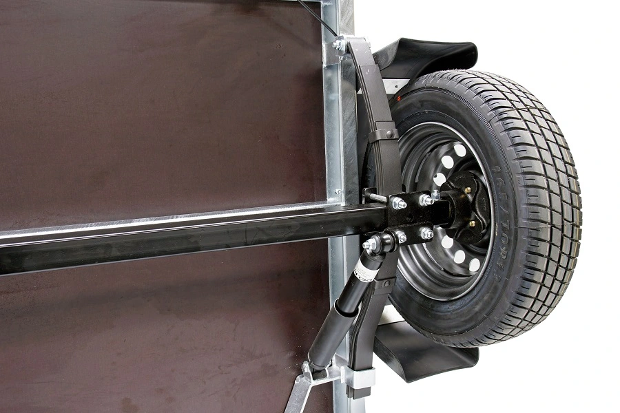 Přívěsný vozík Neptun Rustik s listovými pery | 210 × 129 cm