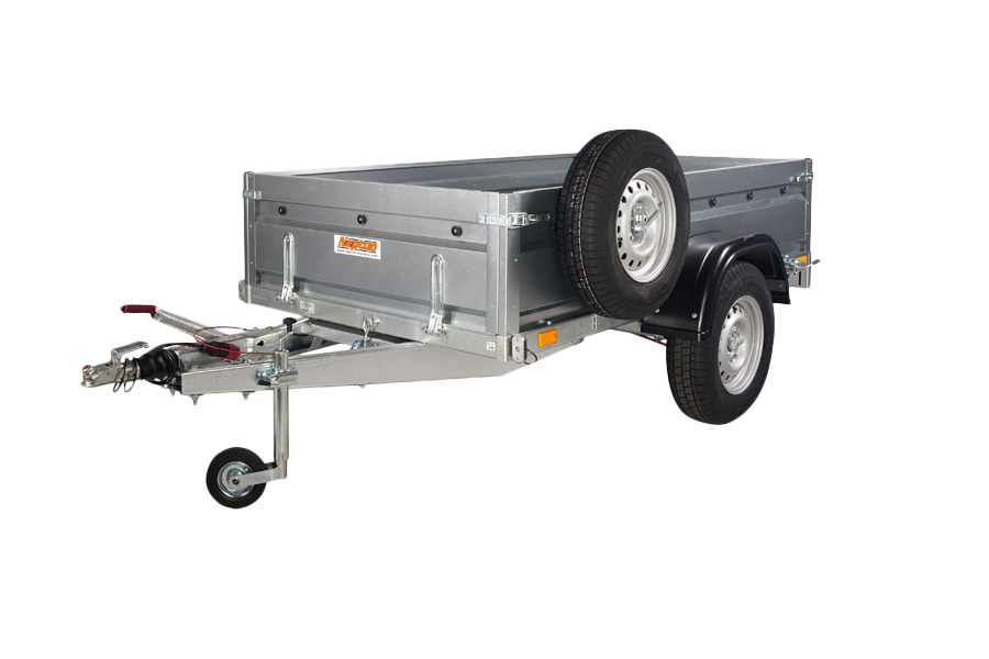 Přívěsný vozík brzděný sklopný Neptun PRO | 253 × 129 cm | 1300 kg