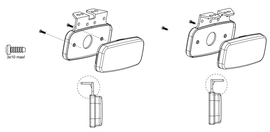 Svítilna sdružená boční Fristom FT-080 LED L/P-BL/OB na držáku - doprodej