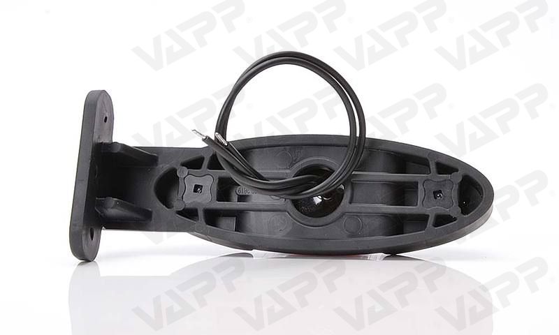 Svítilna doplňková obrysová LED WAS W107/820P III (12-24V) na držáku, pravá 