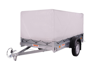 Přívěsný vozík NEPTUN Praktik s plachtou s konstrukcí 110 cm | 263 x 125  cm