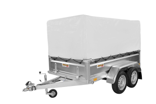 Přívěsný vozík Neptun PRO s plachtou a konstrukcí 125 cm | 236 × 129 cm