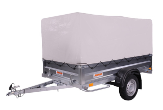 Sklopný přívěsný vozík NEPTUN Rustik | 236 × 129 cm