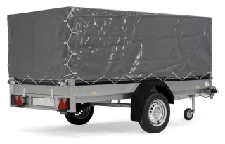 Přívěsný vozík Brenderup 2270SUB XL s plachtou a konstrukcí | 270 x 128 cm